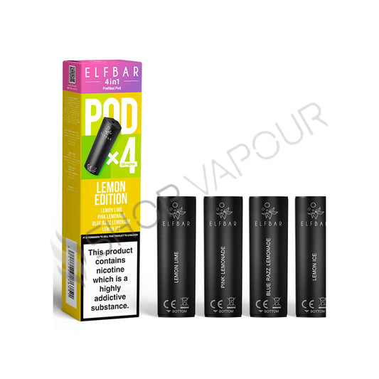 Lemon Edition 4 in 1 Prefilled Pods by Elf Bar