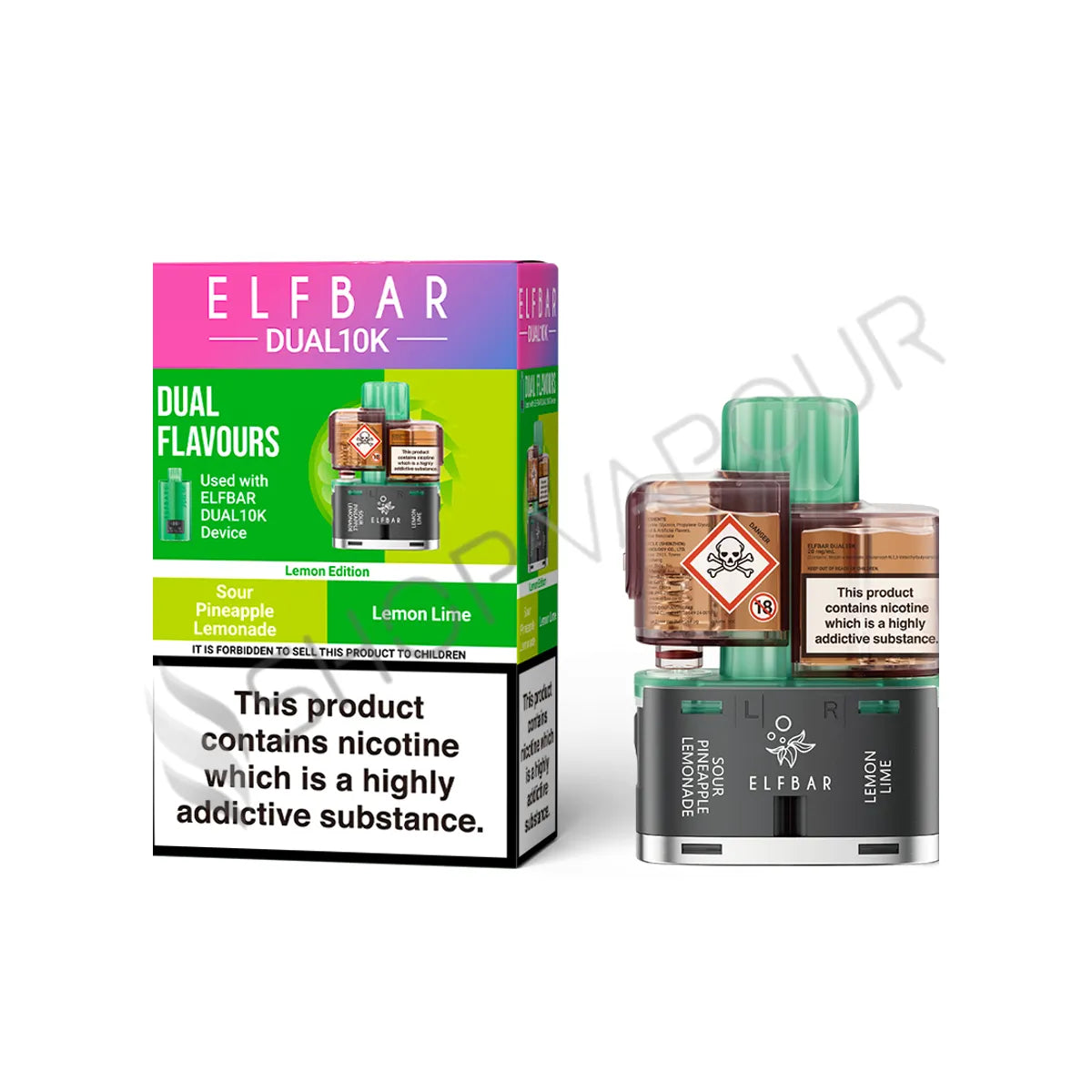 Lemon Edition Dual 10K Prefilled Pod & Refill by Elf Bar