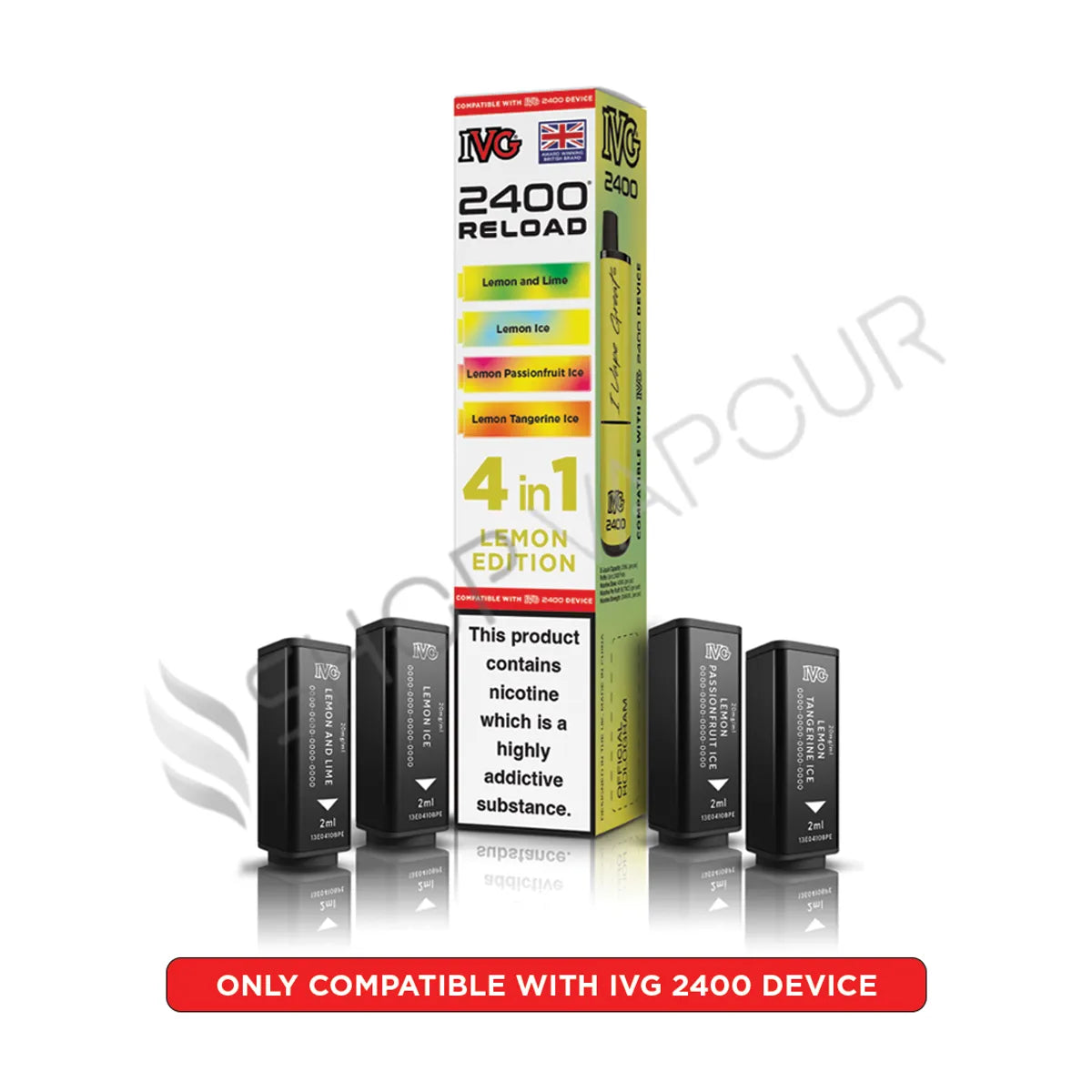 Lemon Edition Reload Prefilled Pods by IVG 2400