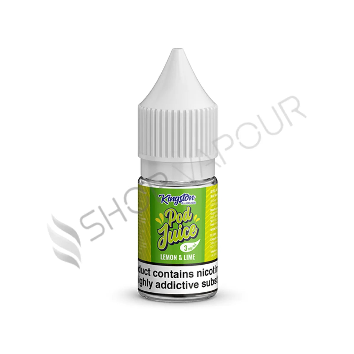 Lemon & Lime 10ml E-Liquid by Kingston Pod Juice