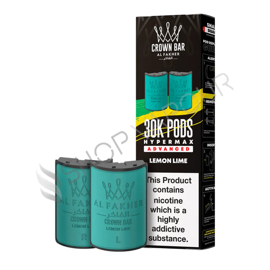 Lemon Lime 30K Hypermax Prefilled Pod & Refill by Al Fakher