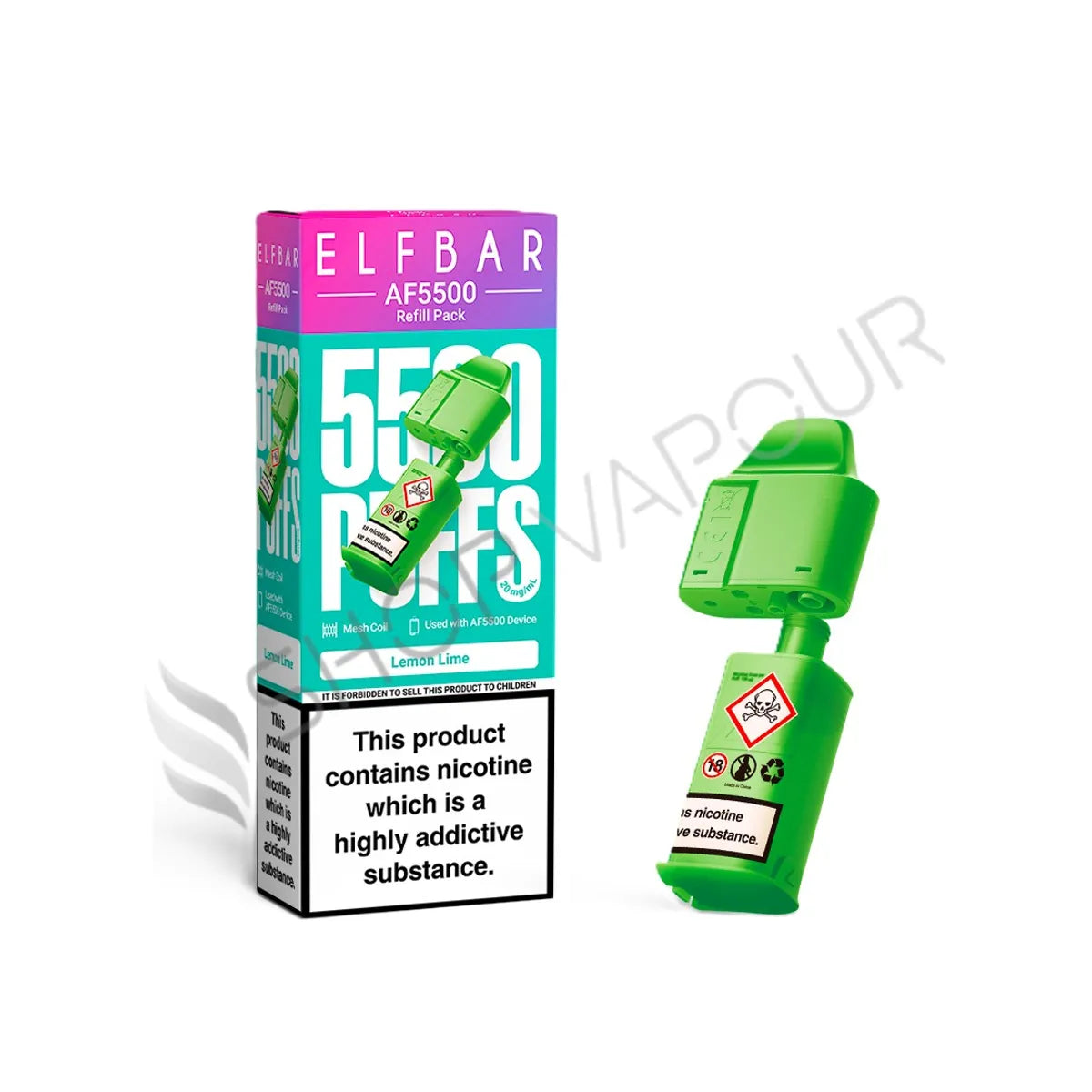 Lemon Lime AF5500 Prefilled Pod & Refill by Elf Bar