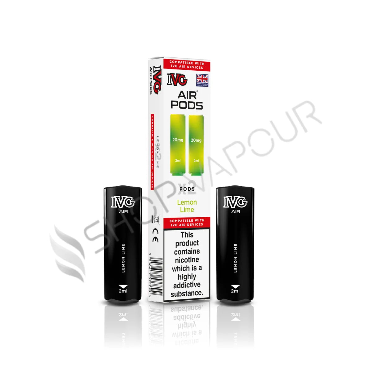 Lemon Lime Prefilled Pods by IVG Air