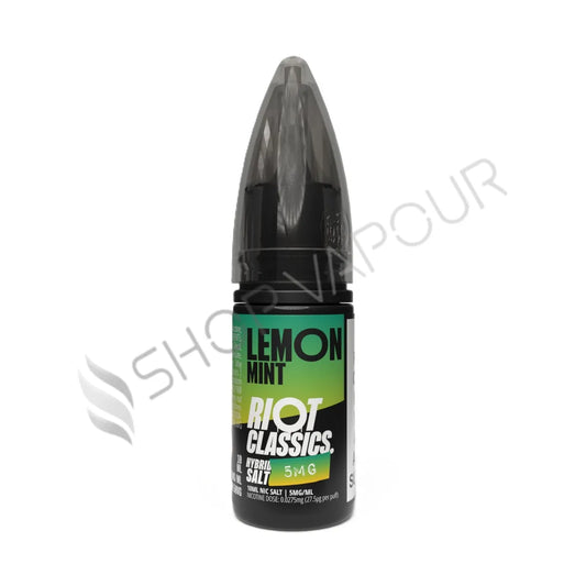 Lemon Mint Nic Salt E-Liquid by Riot Salt