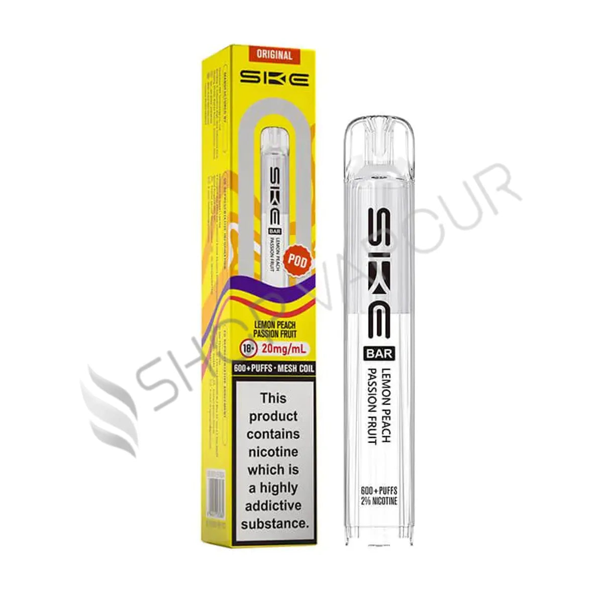 Lemon Peach & Passionfruit Crystal 600 Prefilled Pods by SKE