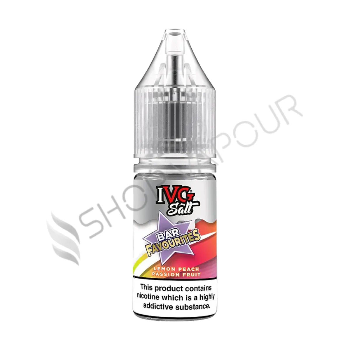 Lemon Peach Passion Fruit Nic Salt E-Liquid by IVG Bar Favourites