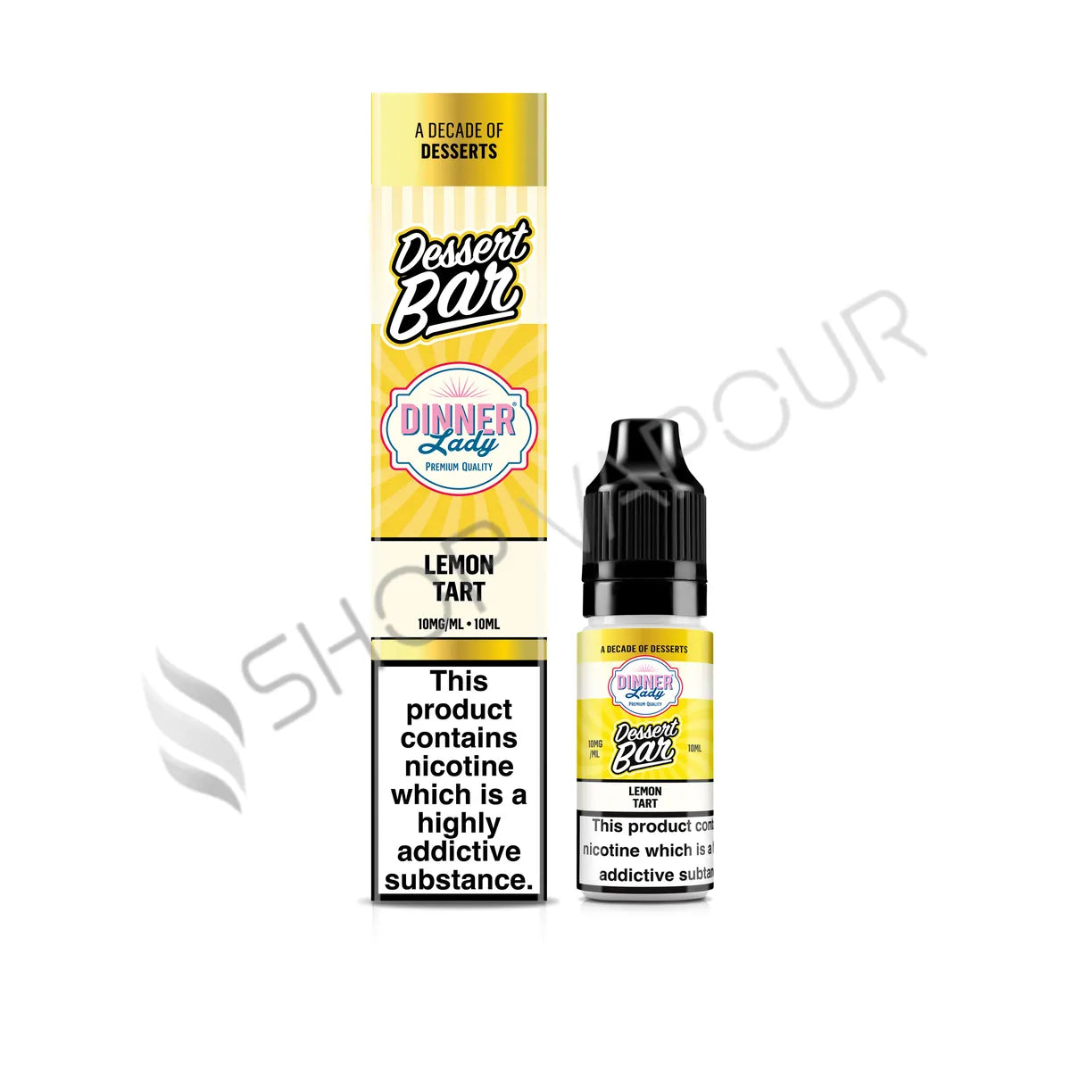 Lemon Tart Nic Salt E-Liquid by Dinner Lady Dessert Bar Salts