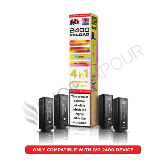Lemonade Edition Reload Prefilled Pods by IVG 2400