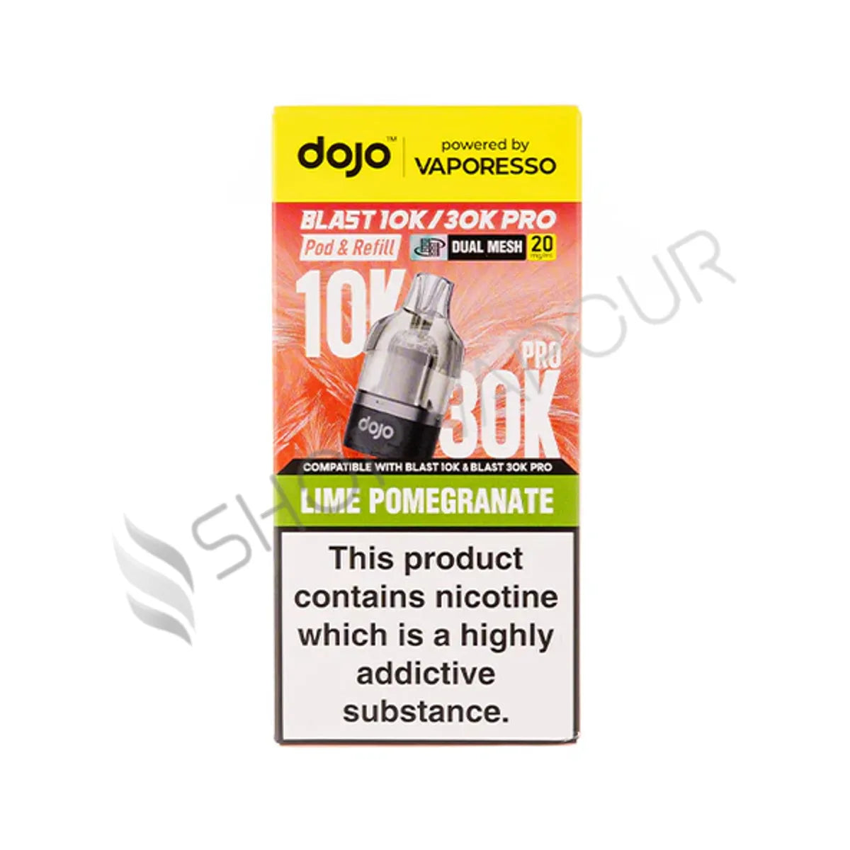 Lime Pomegranate Dojo Blast 30K Pro Prefilled Pod & Refill by Vaporesso