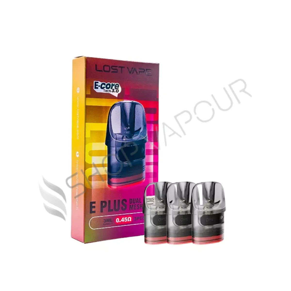 Lost Vape E Plus Replacement Pods - 0.45 Dual Mesh