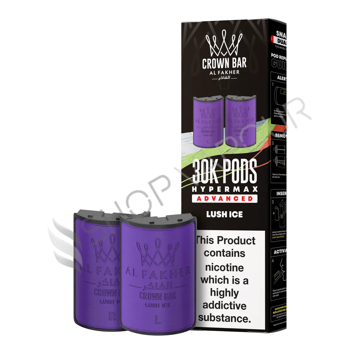 Lush Ice 30K Hypermax Prefilled Pod & Refill by Al Fakher