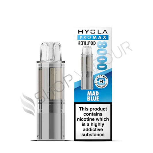 Mad Blue Pro Max 8000 Prefilled Pod & Refill by Hyola