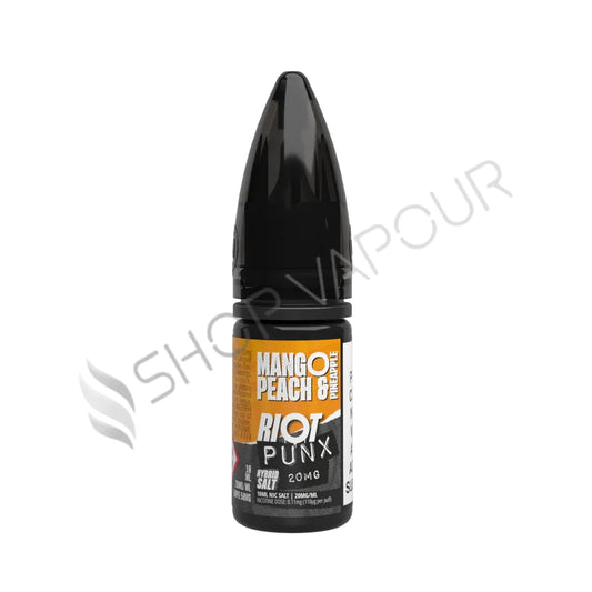 Mango, Peach & Pineapple Nic Salt E-Liquid by Riot Punx