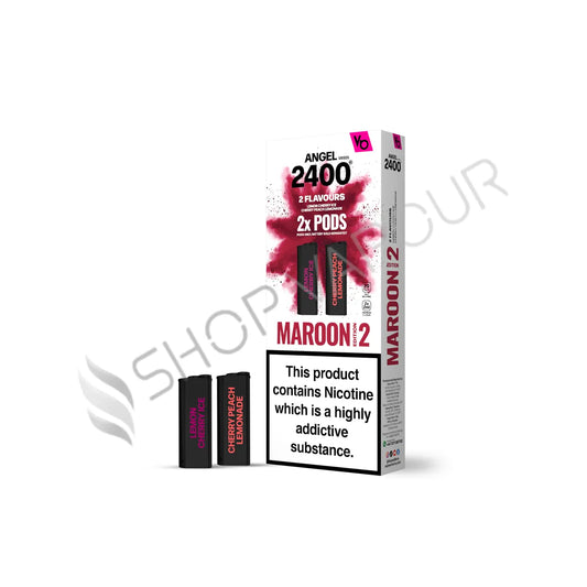 Maroon Edition 2 Angel 2400 Prefilled Pods by Vapes Bars