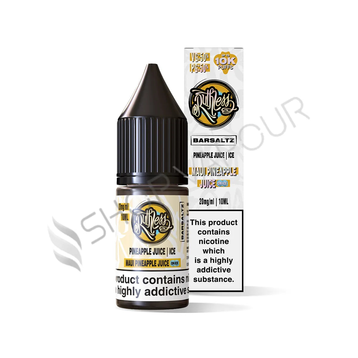 Maui Pineapple Juice On Ice Nic Salt E-Liquid by Ruthless Bar Saltz