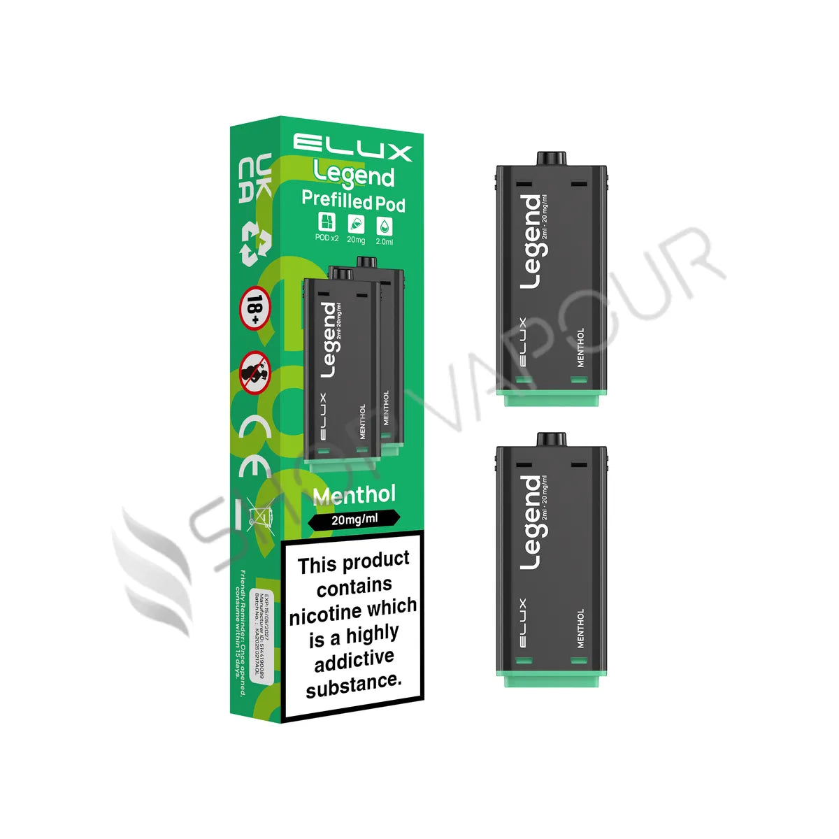 Menthol 1500 Prefilled Pods by Elux Legend