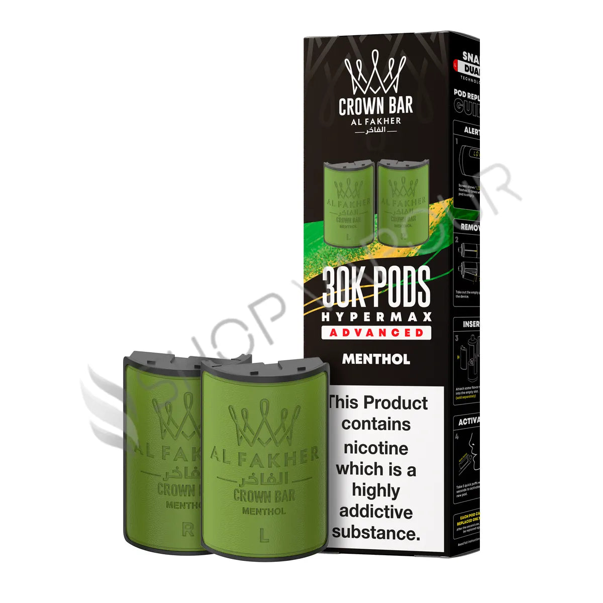 Menthol 30K Hypermax Prefilled Pod & Refill by Al Fakher