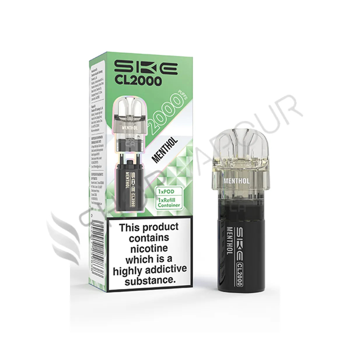 Menthol CL2000 Prefilled Pod & Refill by SKE
