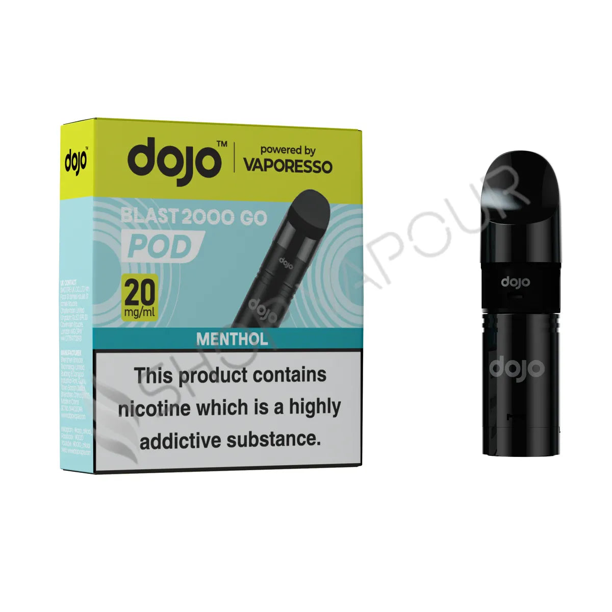 Menthol Dojo Blast 2000 Go Prefilled Pod & Refill by Vaporesso