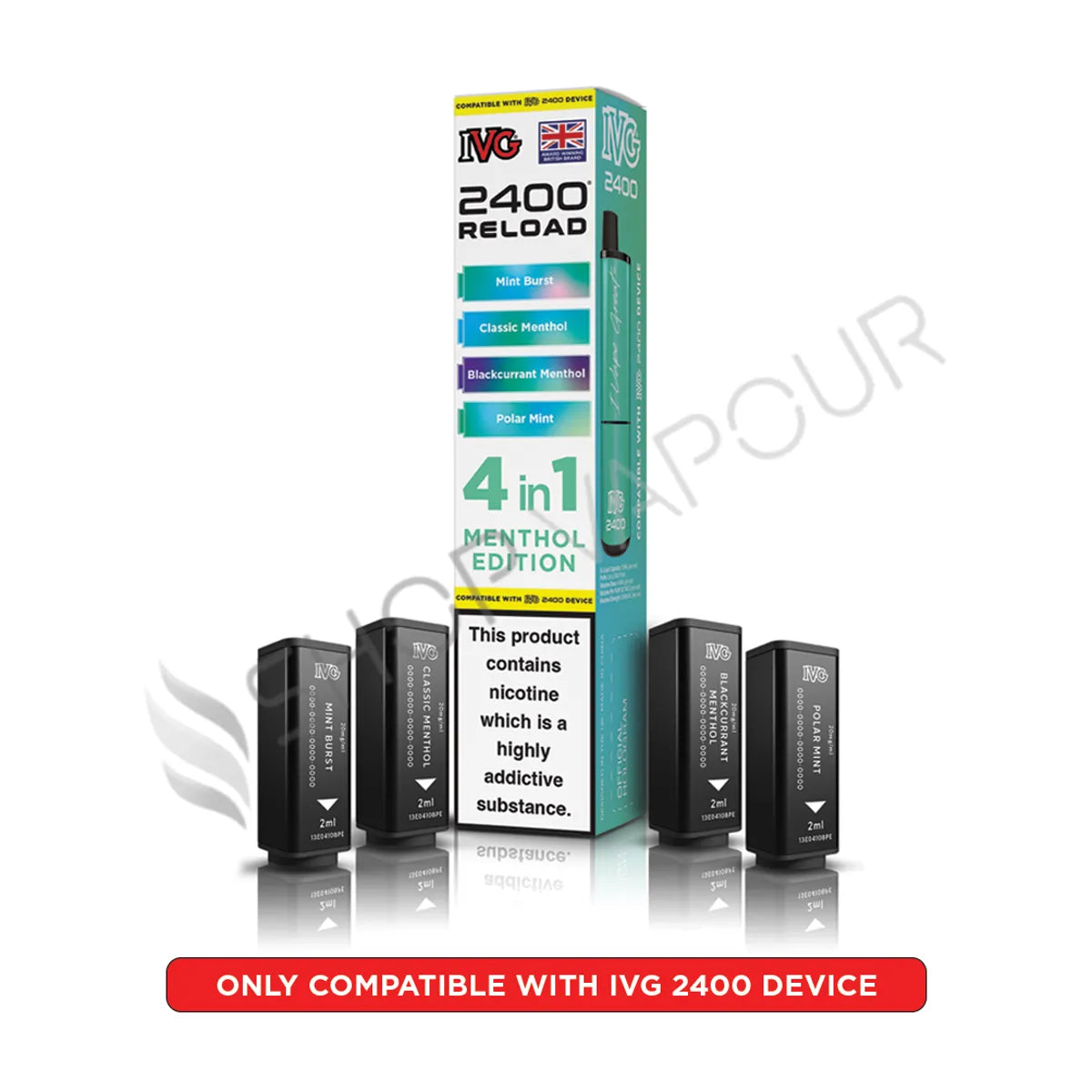 Menthol Edition Reload Prefilled Pods by IVG 2400