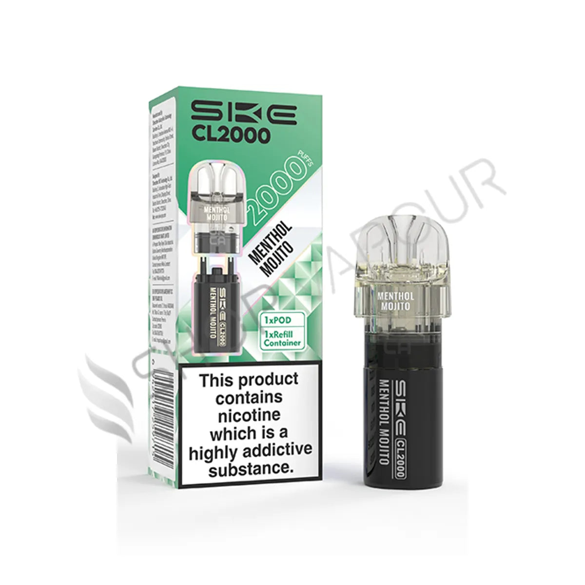 Menthol Mojito CL2000 Prefilled Pod & Refill by SKE