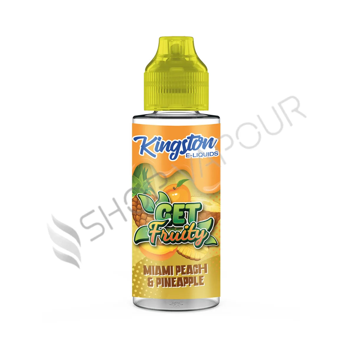 Miami Peach & Pineapple 100ml Shortfill E-Liquid by Kingston Get Fruity