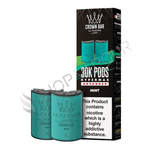 Mint 30K Hypermax Prefilled Pod & Refill by Al Fakher