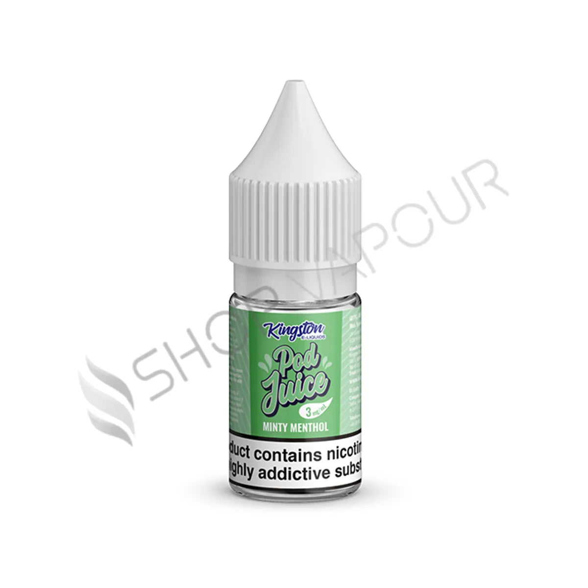 Minty Menthol 10ml E-Liquid by Kingston Pod Juice