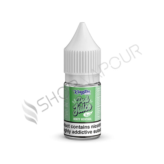 Minty Menthol 10ml E-Liquid by Kingston Pod Juice