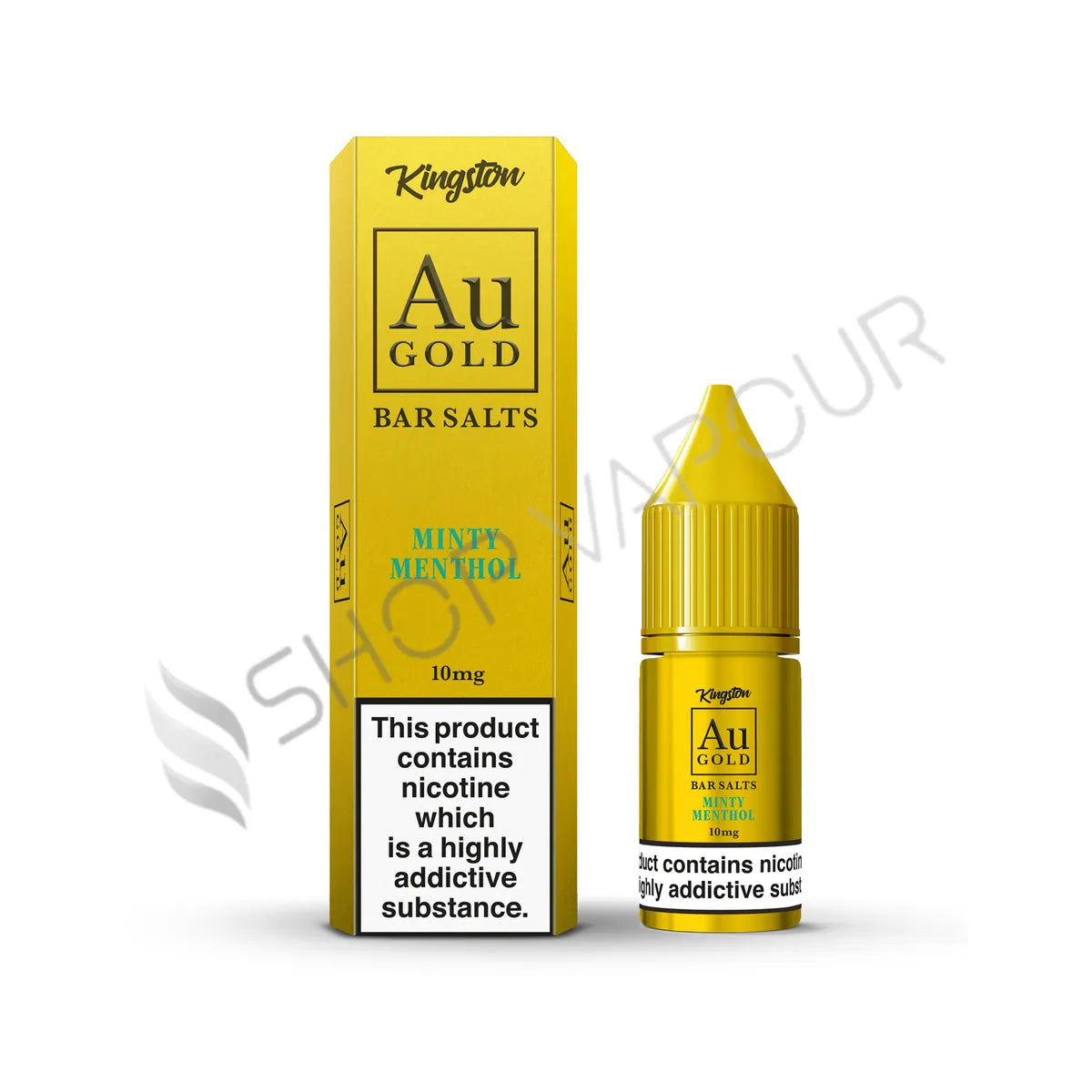 Minty Menthol Nic Salt E-Liquid by Kingston Au Gold