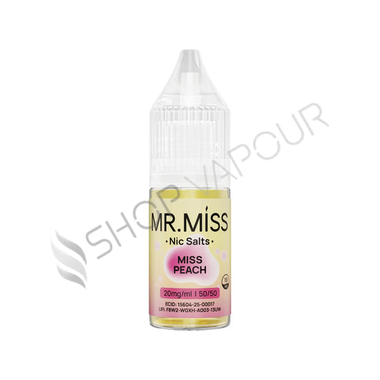 Miss Peach Nic Salt E-Liquid by Mr. Miss