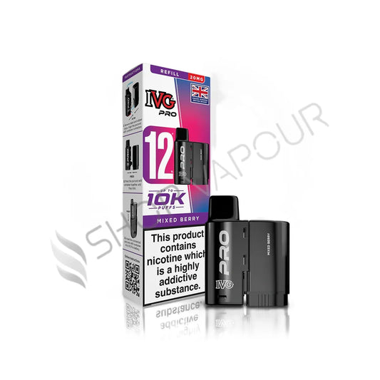 Mixed Berry Pro 12 Prefilled Pod & Refill by IVG