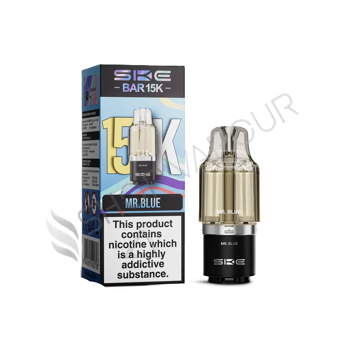 Mr Blue Bar 15K Prefilled Pod & Refill by SKE