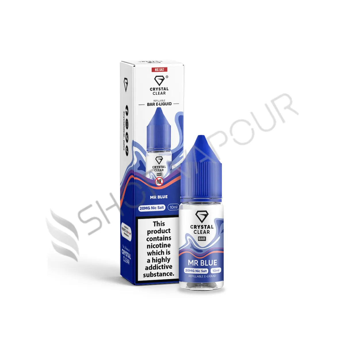 Mr Blue Bar Salts Nic Salt by Crystal Clear