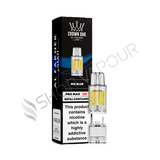 Mr Blue Crown Bar Pro Max 12K Prefilled Pod & Refill by Al Fakher