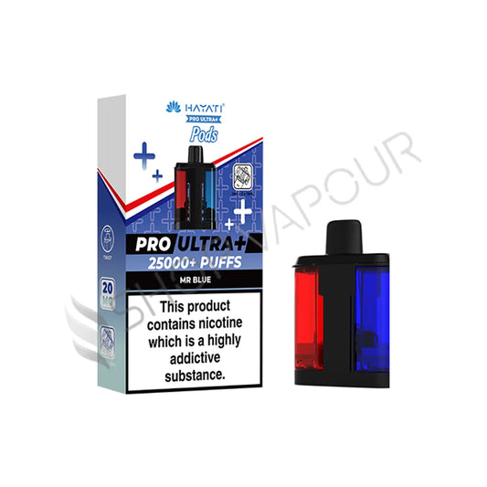Mr Blue Pro Ultra Plus 25K Prefilled Pod & Refill by Hayati