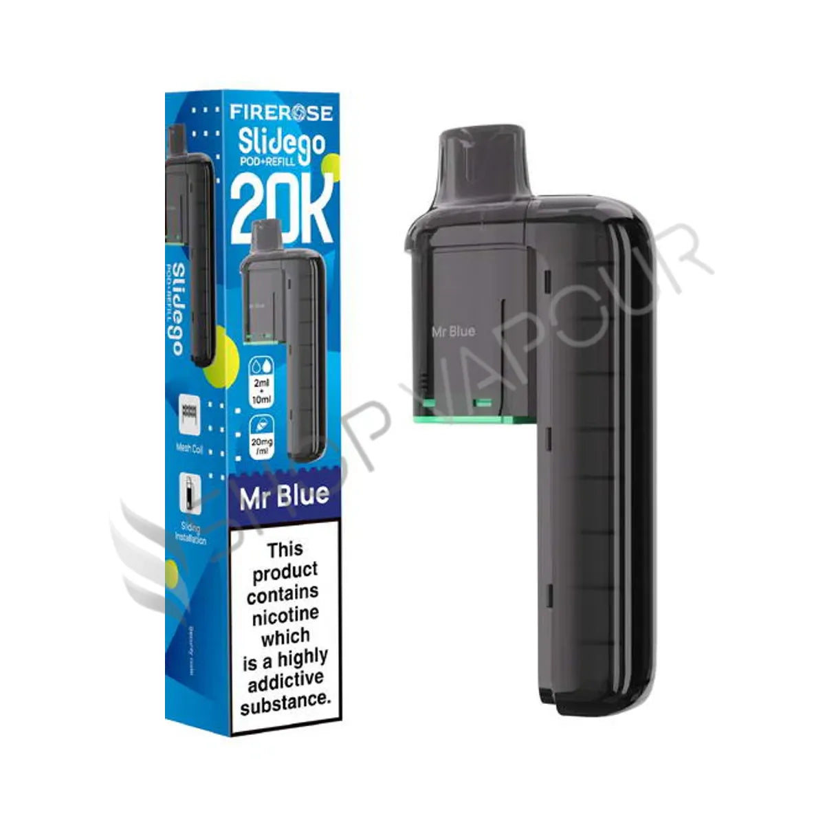 Mr Blue Slidego 20K Prefilled Pod & Refill by Firerose