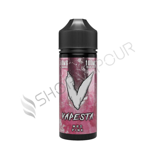 Mrs Pink 100ml Shortfill E-Liquid by Vapesta