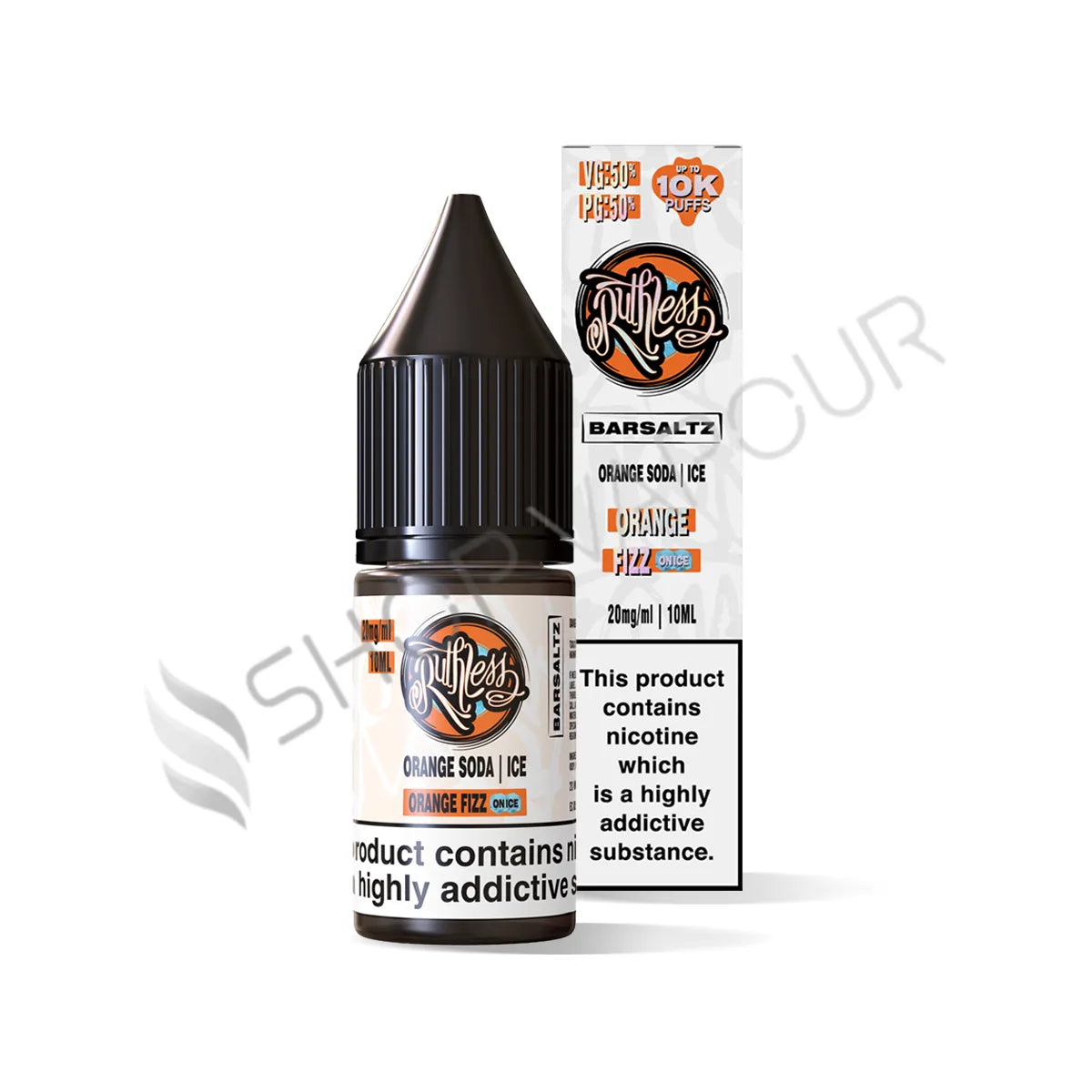Orange Fizz On Ice Nic Salt E-Liquid by Ruthless Bar Saltz