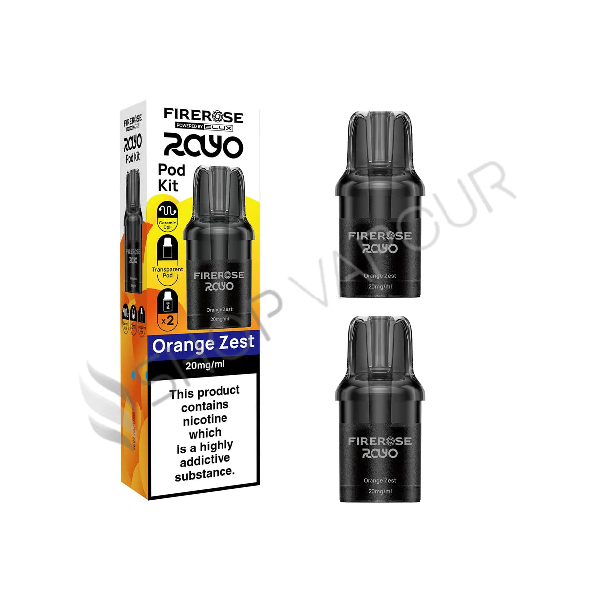 Orange Zest Rayo 600 Prefilled Pods by Firerose
