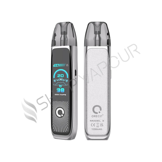 Oreco Model X Pod Vape Kit - Bright Silver
