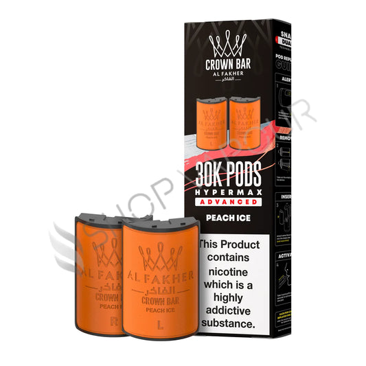 Peach Ice 30K Hypermax Prefilled Pod & Refill by Al Fakher