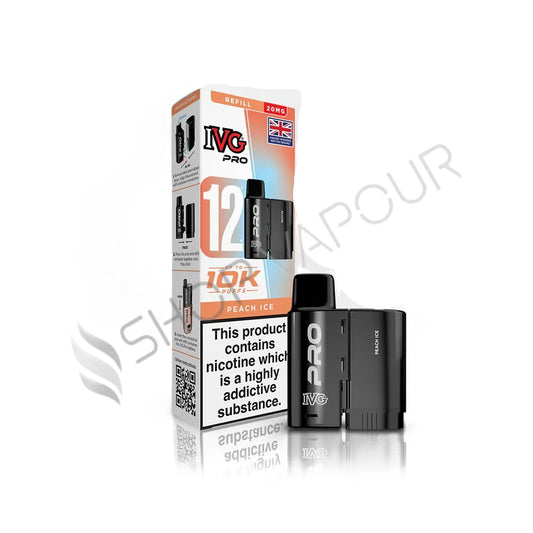 Peach Ice Pro 12 Prefilled Pod & Refill by IVG