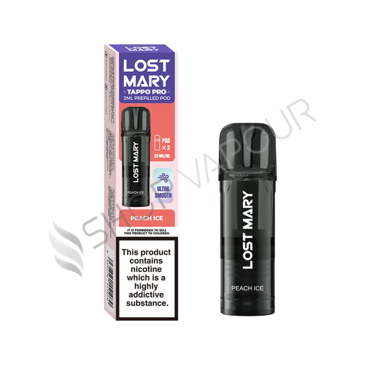 Peach Ice Tappo Prefilled Pods by Lost Mary