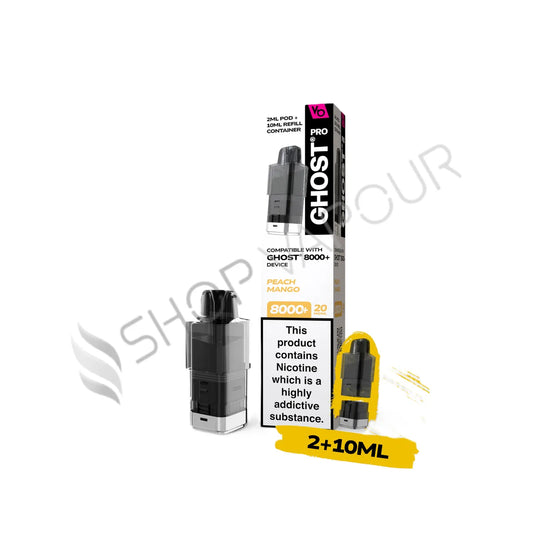 Peach Mango Pro 8000+ Prefilled Pod & Refill by Ghost