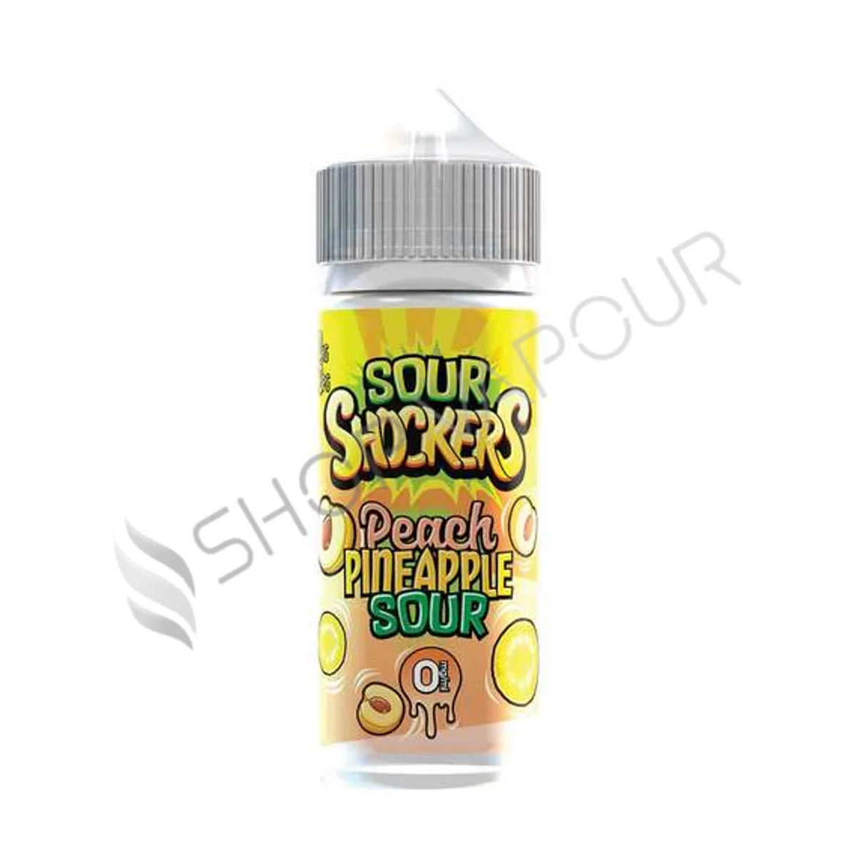 Peach Pineapple Sour 100ml Shortfill E-Liquid by Sour Shockers