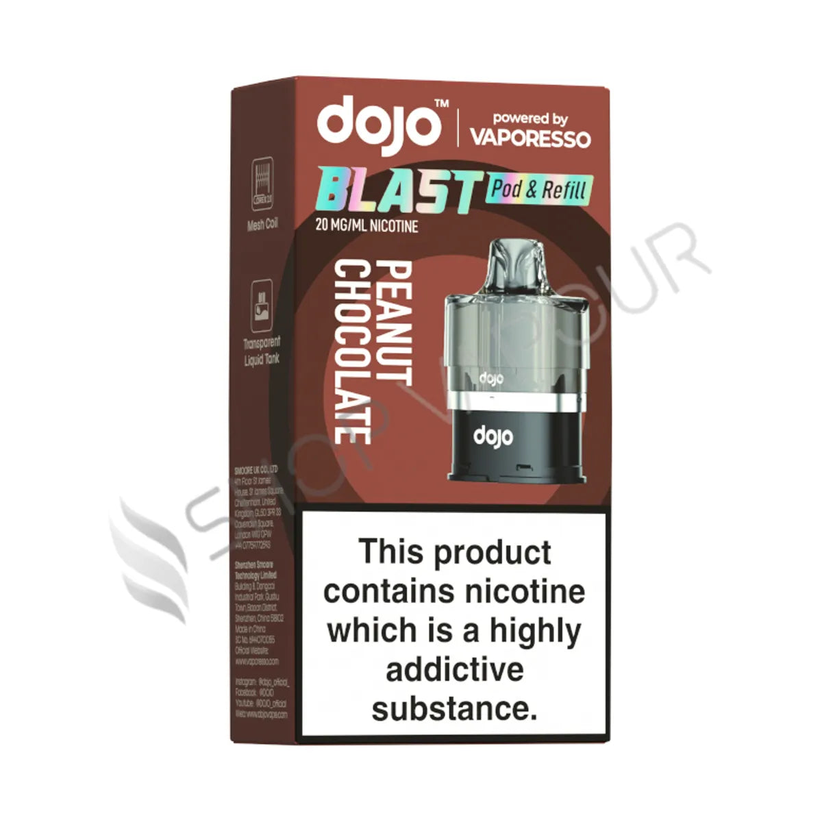 Peanut Chocolate Dojo Blast 6000 Prefilled Pod & Refill by Vaporesso