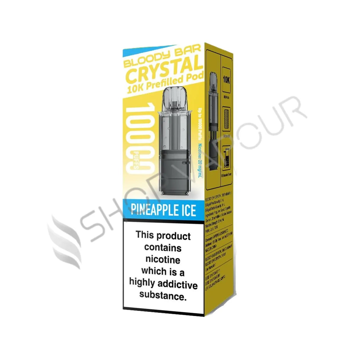 Pineapple Ice Crystal 10K Prefilled Pod & Refill by Bloody Bar