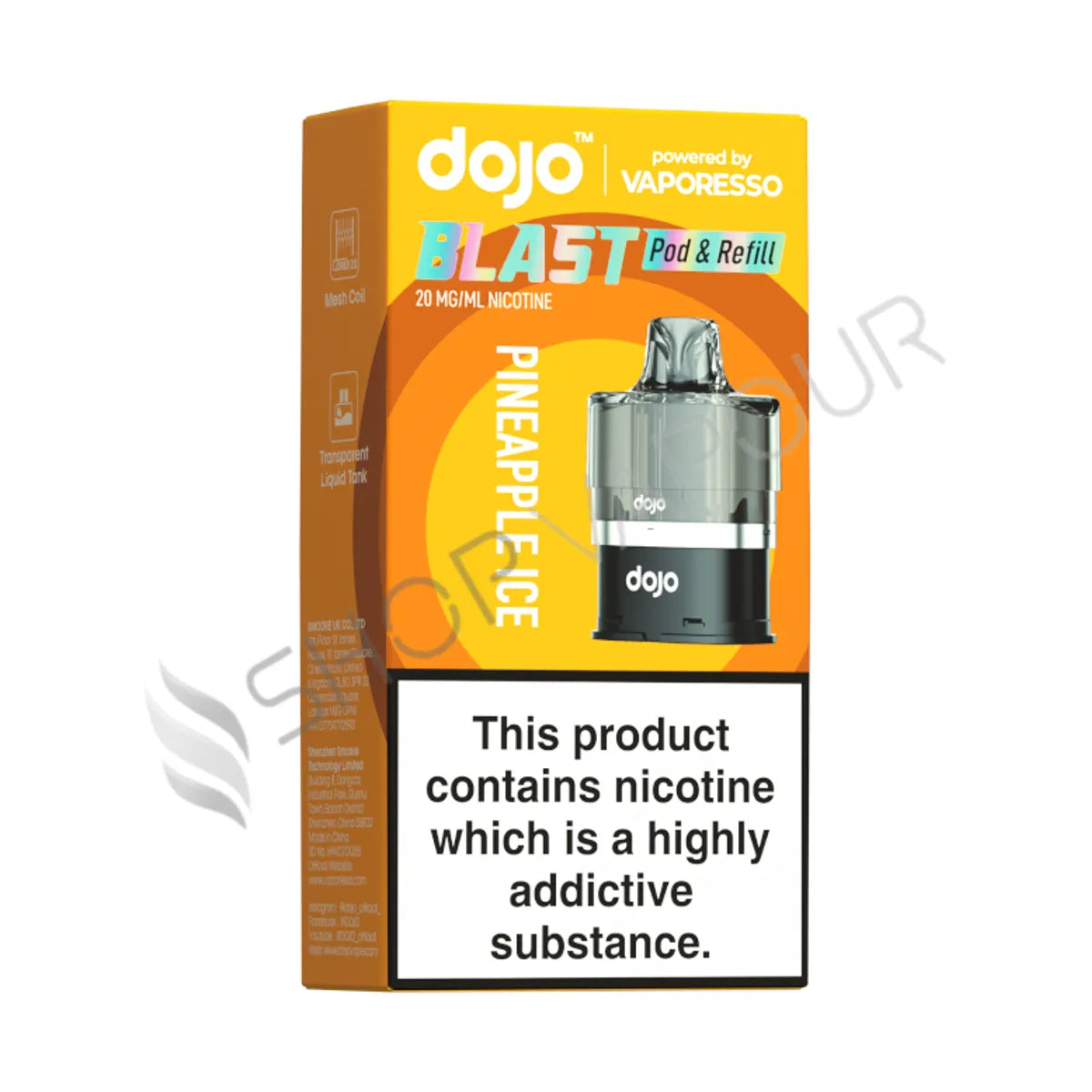 Pineapple Ice Dojo Blast 6000 Prefilled Pod & Refill by Vaporesso