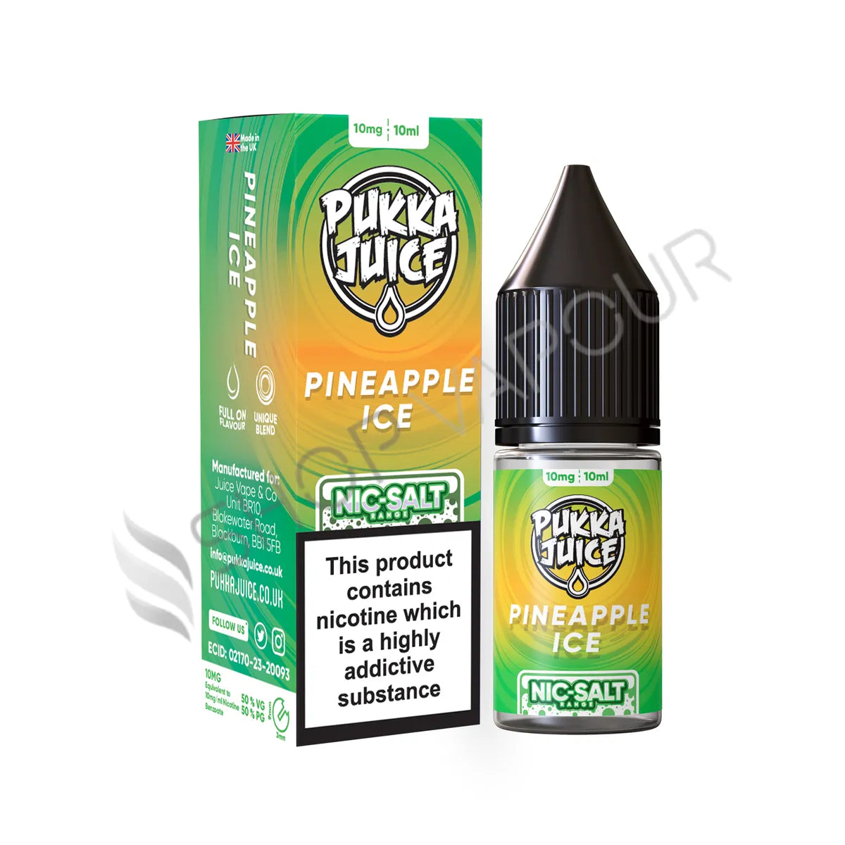 Pineapple Ice Nic Salt E-Liquid by Pukka Juice